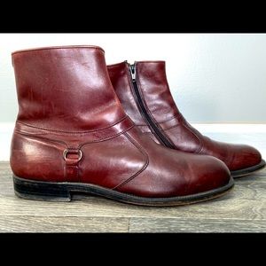 COPY - E.T. Wright Vintage Leather Zip Boots Mens Size 9.5